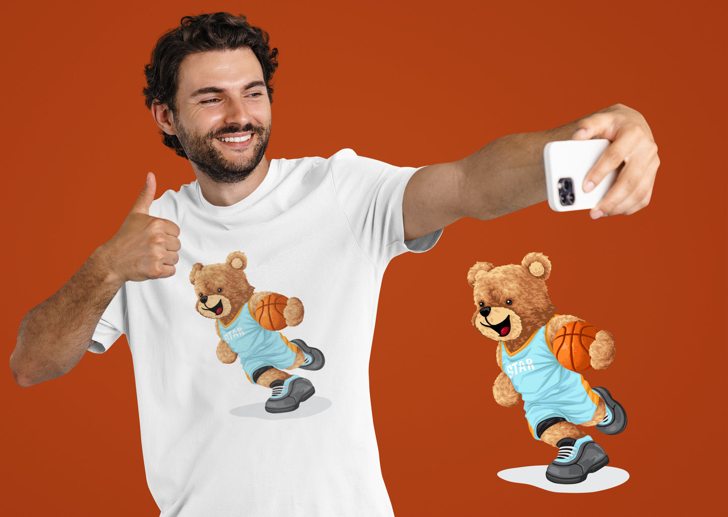 Basketballer - Uniseks Beren T-Shirt 🐻🐻🐻