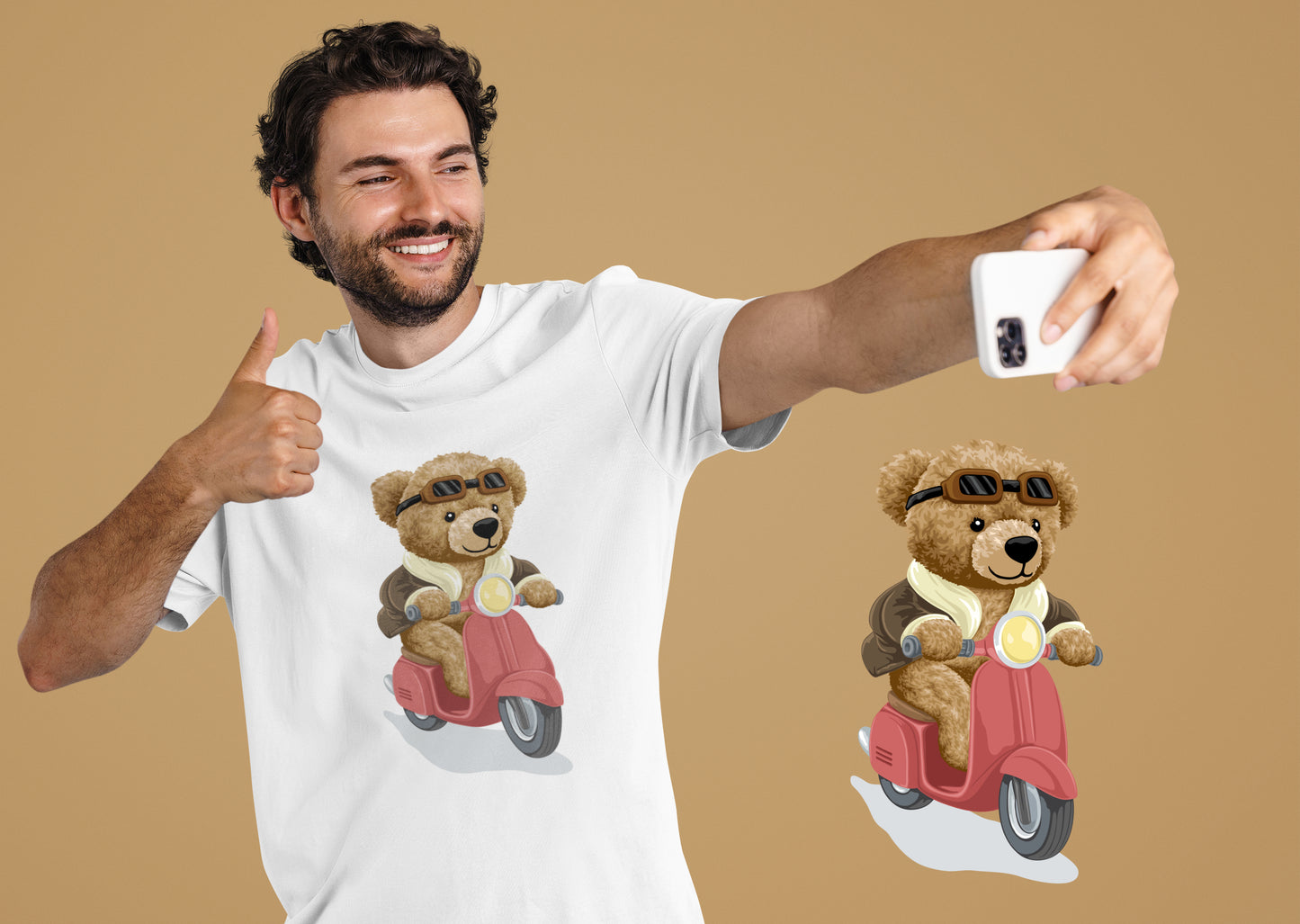 Scooterrijder - Uniseks Beren T-Shirt 🐻🐻🐻