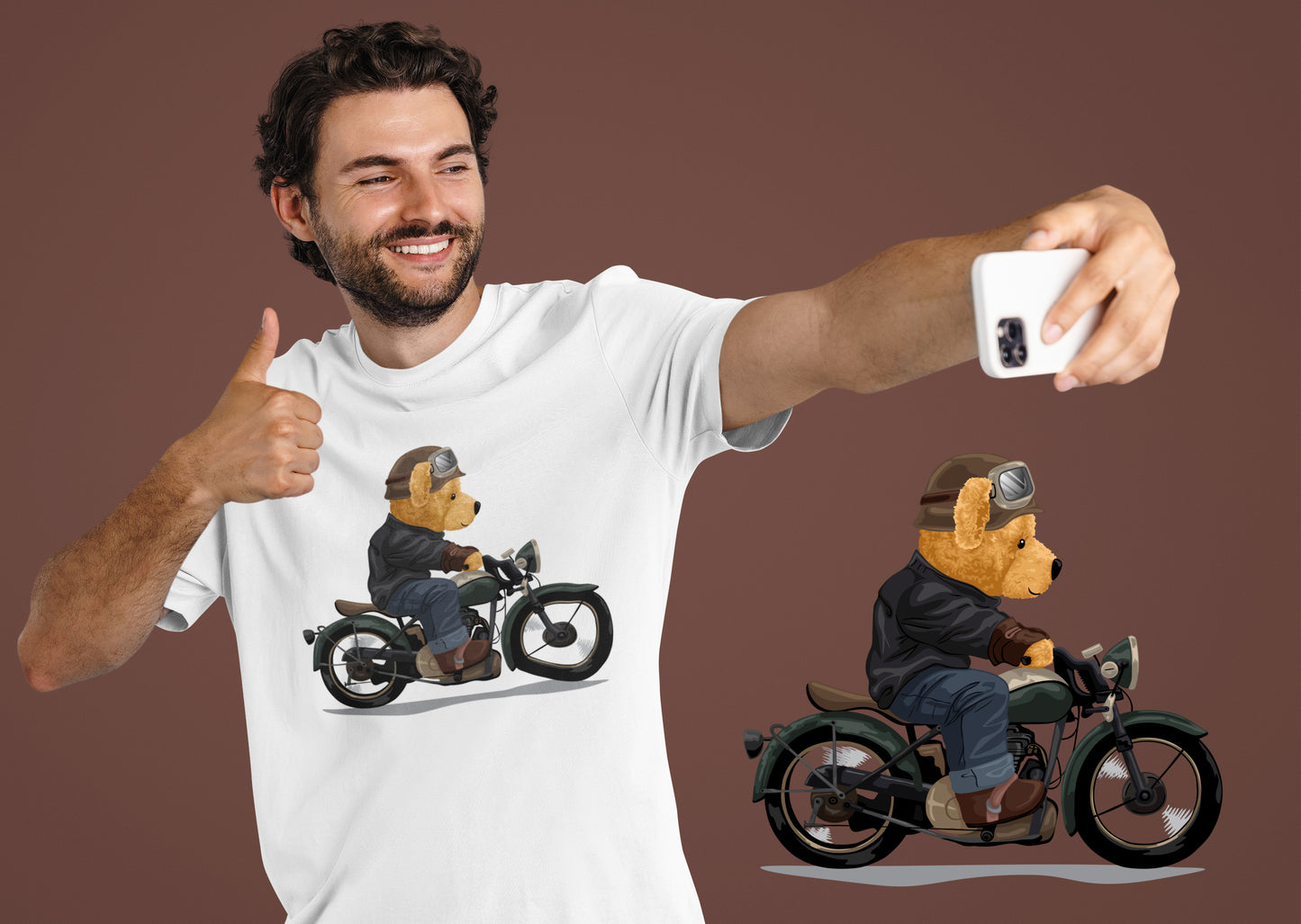 Retro Motor - Uniseks Beren T-Shirt 🐻🐻🐻