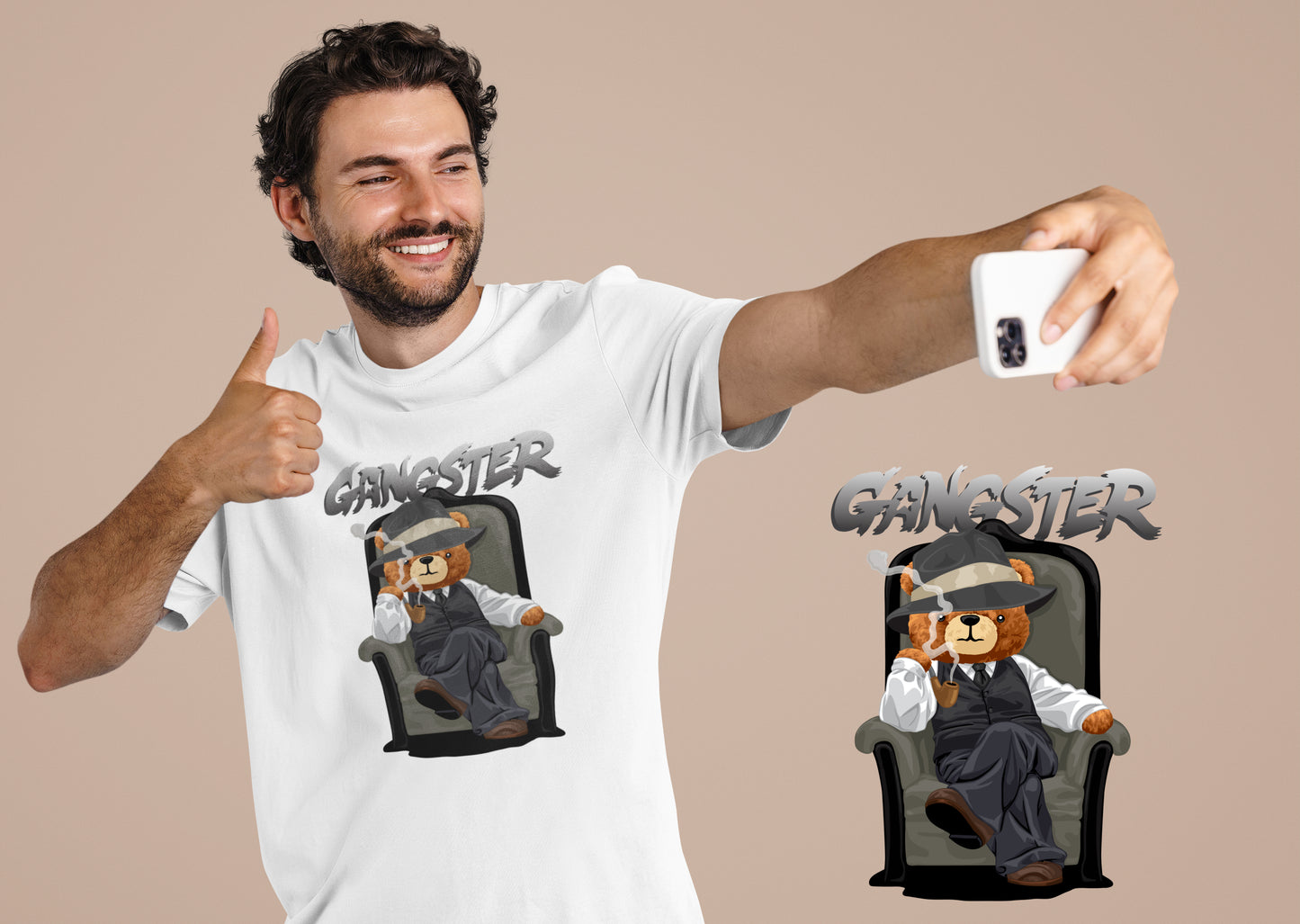 Gangster - Uniseks Beren T-Shirt 🐻🐻🐻