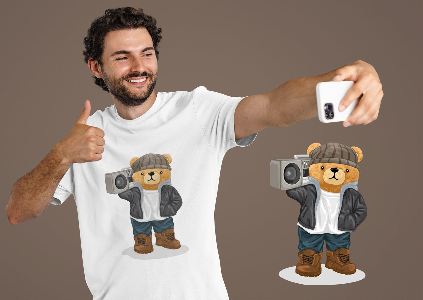 Muziek Box - Uniseks Beren T-Shirt 🐻🐻🐻