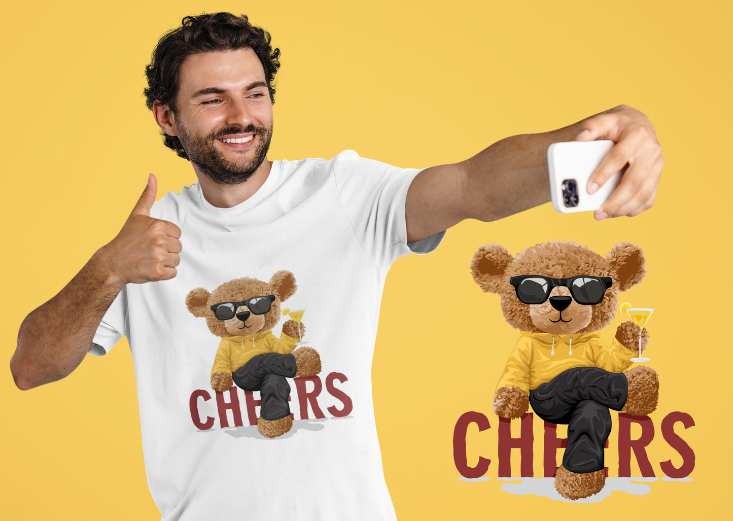 Cheers - Uniseks Beren T-Shirt 🐻🐻🐻