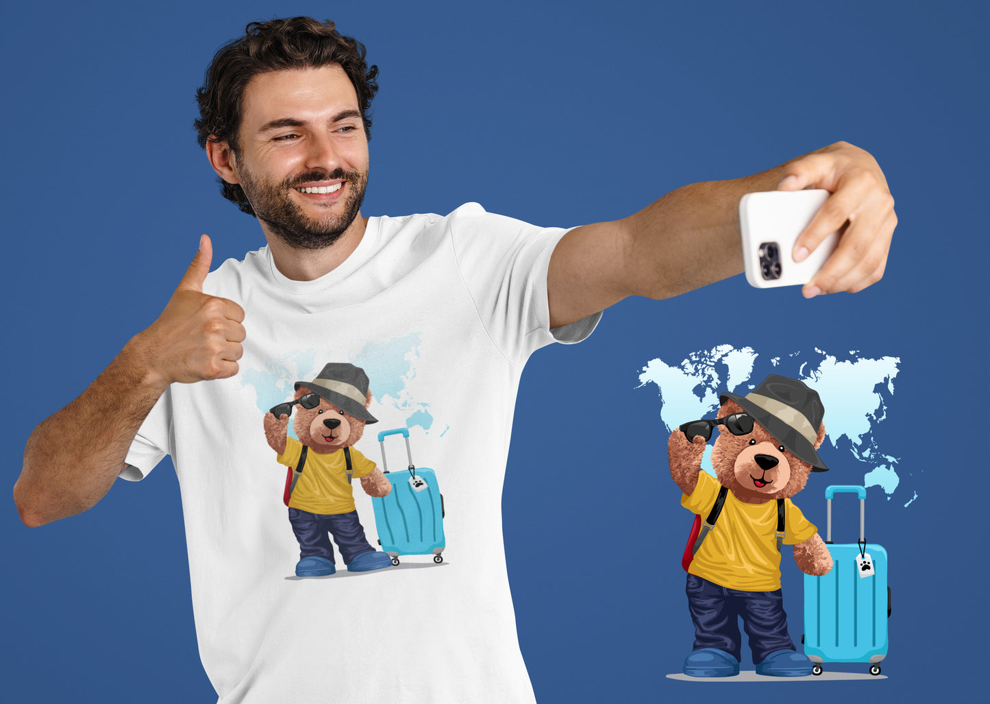 Wereld Reiziger - Uniseks Beren T-Shirt 🐻🐻🐻